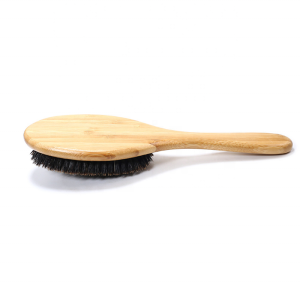 Amazon Hot Selling Natural Bamboo Handle Boar Bristle Hair Grooming Brush