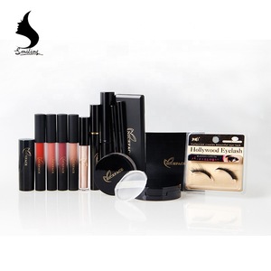 Best Gift 16Pcs Make up Cosmetics  Matte Lipgloss Eyebrow False Eyelashes Cosmetics Makeup Sets