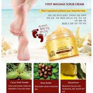 BIOAQUA 180g Shea Butte Foot Care Scrub Exfoliating  Dead Skin Removal Collagen Massage Cream Gel