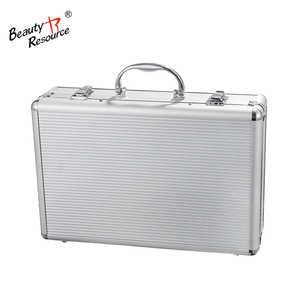 Classic fashion cosmetics makeup kit full set + professional portable aluminum cosmetic case