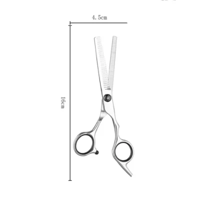 Custom 9cr13 Material 6.0 Inch Silver Gasket Beauty Flat Scissor Fashion Design Barber Scissors