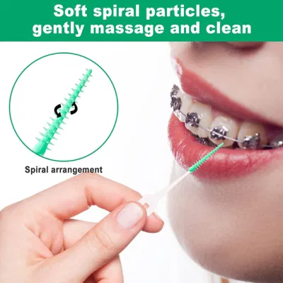 Disposable Interdental Brush Toothpick Dental Tooth Cleaning Tool for Oral Care