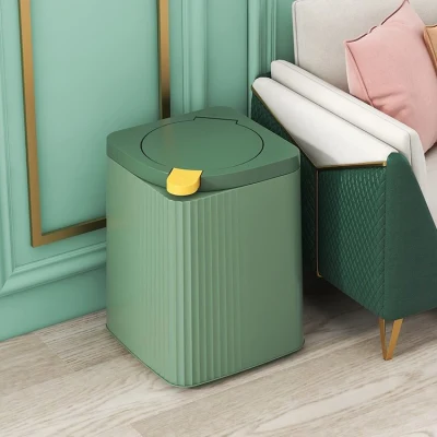 Double Layer Plastic Garbage Container Home Hotel Recycling Office Waste Bin Morden Trash Can