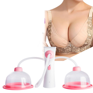 Electric Breast Dual Cups enhancer care Massager Bigger breast vibrator stimulate breast erect the prolapsed chest Female