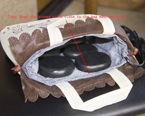 Electric Heating Bag and Hot Stones for Massage Heating Bag Hot Stone Massage Kit
