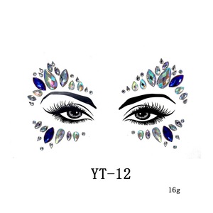 Face crystal sticker rhinestone stickers