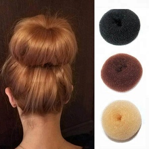 fashion durable nylon donut hair styling tool bun maker hair accessories