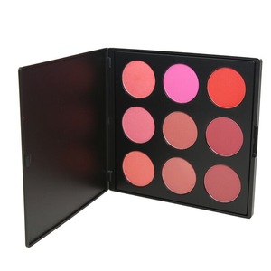 Free Sample Round 9 Color Blusher Kit 9 Colors Available Long Lasting Waterproof Wholesale Blush Palette