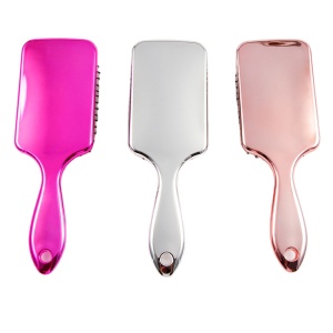 Good quality top selling new fashion pink color plastic hair brush