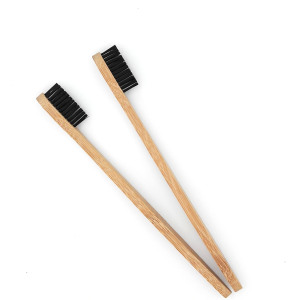 Handle 100% biodegradable bamboo charcoal bristles bamboo toothbrush