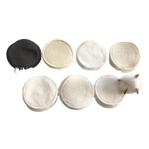 High Quality Bamboo Cotton Face Reusable Make Up Remover Pads Washable Makeup Remover Pads