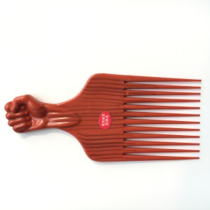 High Quality Plastic African Afro Hair Flat Fist Comb