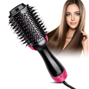 Hot air rotating hair brush dryer styler 3 in 1 home and hotel use one-step hair dryer and  hot air brush