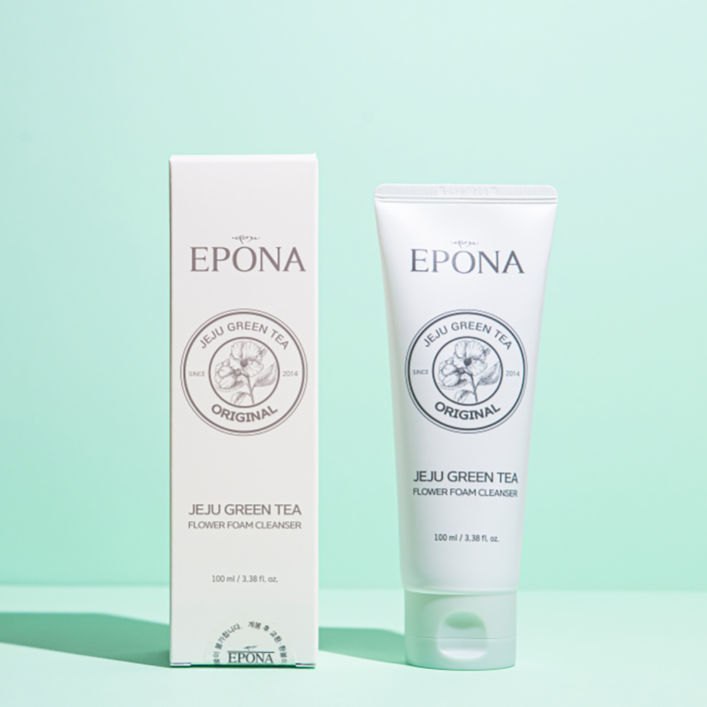 JEJU GREEN TEA FLOWER FOAM CLEANSER