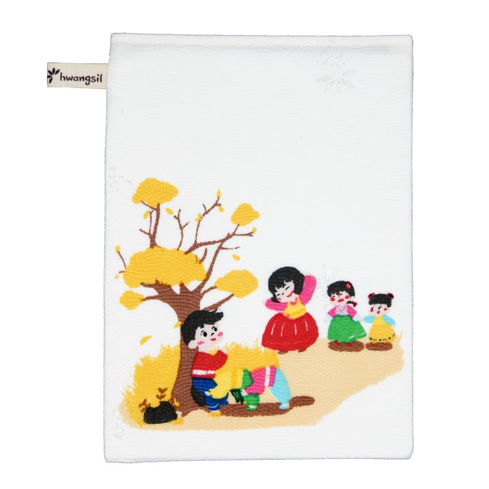 [K-culture]Hwangsil  Body scrub towel scrubber exfoliation sponge bath towel Traditional game design