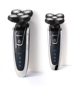 Kemei KM-5886 5D Heads Waterproof Rechargeable Electric Mens Shaver 3 in 1 Quiet Sound