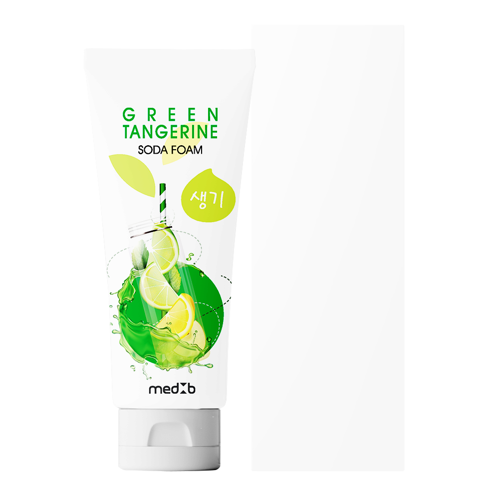 MEDB Green Tangerine Soda Foam - Cleansing Foam - Facial Cleanser with Baking Soda