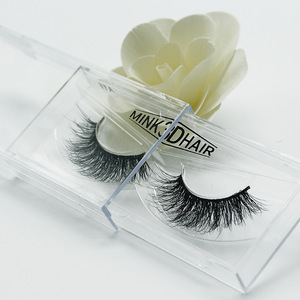 new 100% handmade real mink fur false eyelash 3D strip mink lashes thick fake faux eyelashes