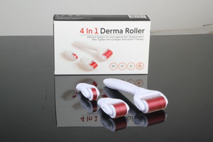 New arrival manufacturer titanium derma rolling skin roller system 4 in 1 roller derma