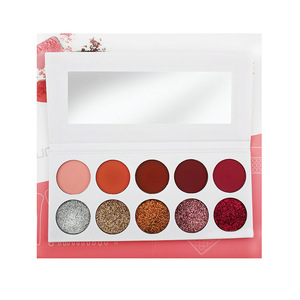 New High Quality custom logo diy color glitter eyeshadow makeup palette