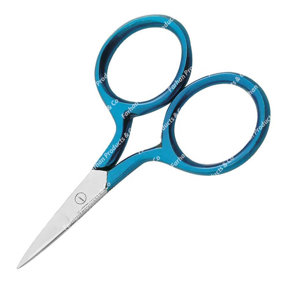 New High Quality Stainless Steel Embroidery Scissors Needle Pointed Coated Handle By Farhan Products & Co