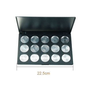 OEM 15 color empty makeup cosmetic eyeshadow-palette make your own eyeshadow palette