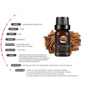 OEM ODM 100% Pure Essential Oil Organic Aromatherapy Sandalwood Essential Oil