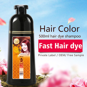 OEM Permanent Best salon hair dye brand 100% chemical free bio organic hair dye shampoo for women