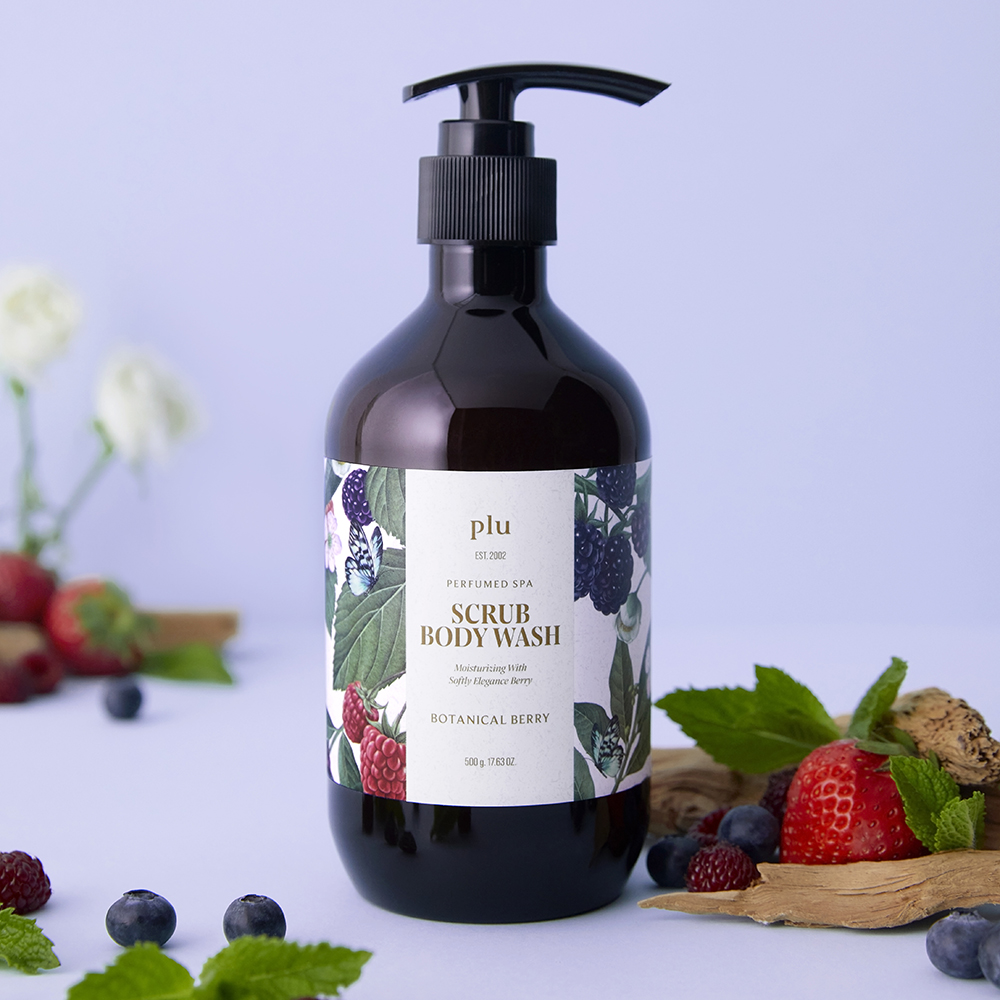 (PLU) Perfumed SPA Scrub Body Wash Botanical Berry 500g
