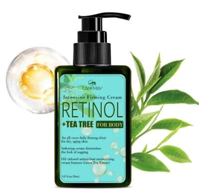 Private Label Vegan Natural Organic Moisturizer Retinol Anti Aging Tea Tree Antioxidant Skin Care Whitening Body Lotion