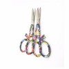 Professional Black pattern Multi Nail Scissor Manicure For Nails Eyebrow Nose Cuticle Scissors Curved Makeup Tools