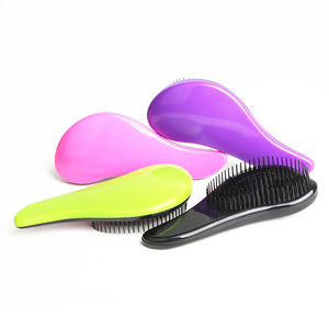 Professional Magic Anti-static Plastic Salon Styling Tool Detangling Handle Tangle Shower Curve TT Princess Comb Hair Brushes