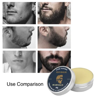 Pure Natural Beard Growth Smoothing Nourishing Care Beard Balm Container Private Label