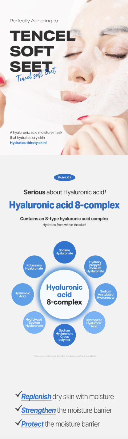 [Royal skin] Hyaluronic Acid Moisture tencel soft mask