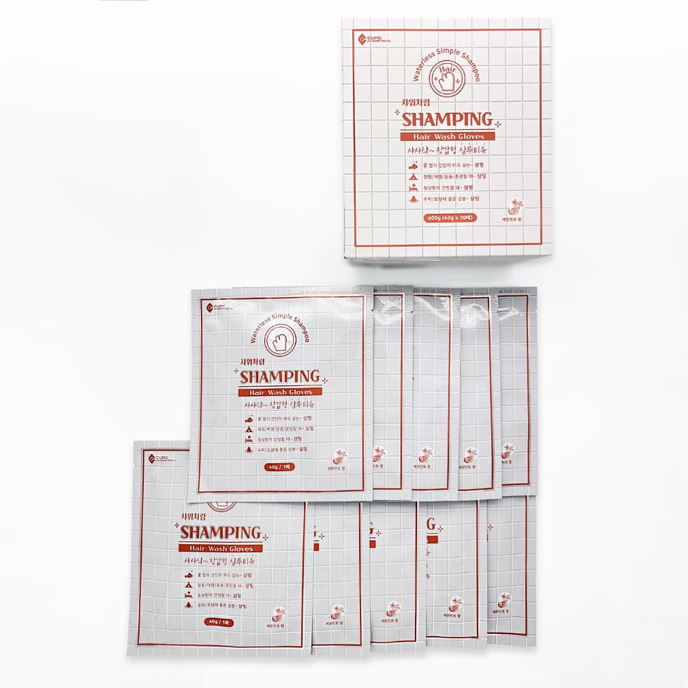 SHAMPING waterless hair wash glove