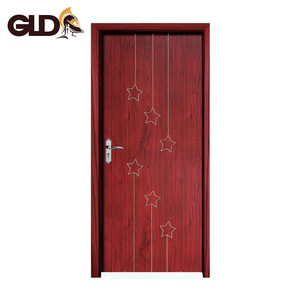 Supply in china white color interior wpc door with door frame