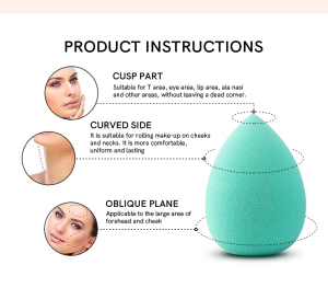Top 5 wholesale korean latex free mini beauty face powder egg puff cosmetic tool makeup blender and foundation Sponge puff Latex