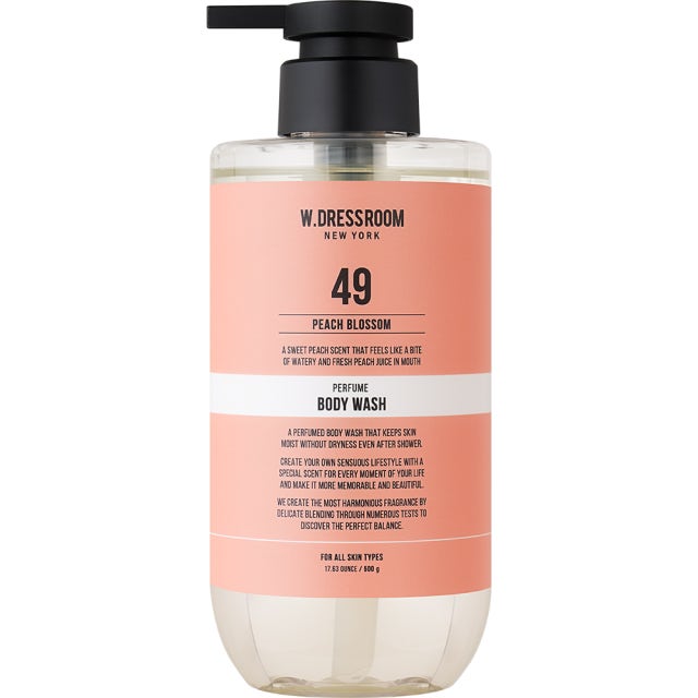 (W.DRESSROOM) Jojoba Oil Perfume Body Wash [No.49 Peach Blossom] 500g