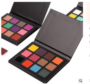 Wholesale Custom 12 Color  No Name Pigment Paper Cardboard Vegan Makeup Eyeshadow Palette