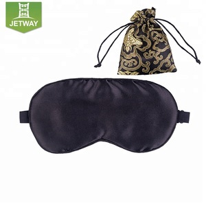 Wholesale portable silk travel eye mask, black eye mask for sleeping