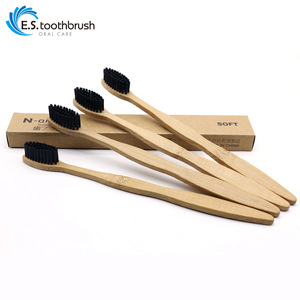 Wholesale Private Label Eco Friendly Bristle Custom Bamboo Charcoal Toothbrush