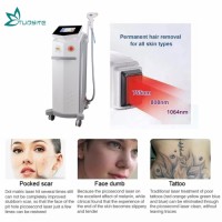 Medical CE Approved Factory Promotion 808nm+755nm+1064nm Diode Laser Painless Device for Clinic
