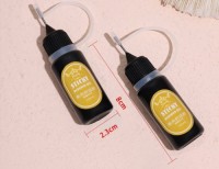 Sticky Diamond Waterproof Nail Glue With Brush Fast Drying Strong Adhesive False Acrylic False Tip Glue