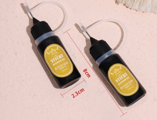 Sticky Diamond Waterproof Nail Glue With Brush Fast Drying Strong Adhesive False Acrylic False Tip Glue