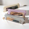 Clear Window Makeup Brush Bag with Zipper – Portable PU Cosmetic Pouch for Travel, Custom Logo & Color Available