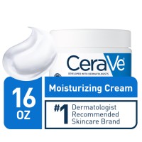 CeraVe Moisturizing Cream, Daily Face and Body Moisturizer for Normal to Dry Skin, 16 oz