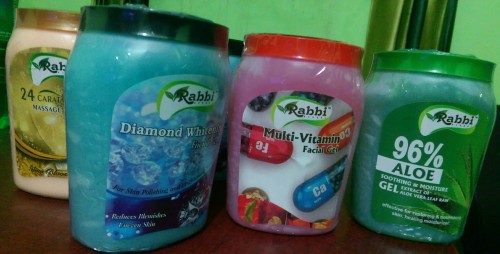 Diamond whitening facial mask