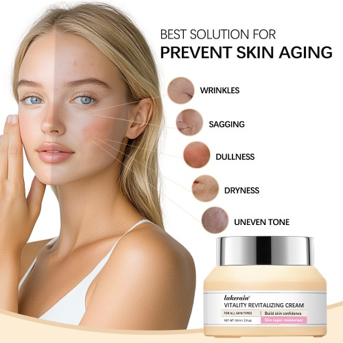 Hydrating Facial Moisturizer Cream, Moisturizing Brightening Skin Care Cream, Nourishing Revitalizing Face Cream for Daily Facial Skin Care
