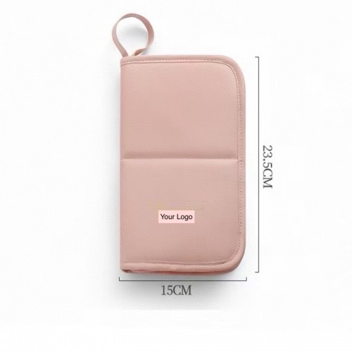 Travel Portable Multipurpose PU Folding Makeup Brush Storage Bag Cosmetic Tool Pouch