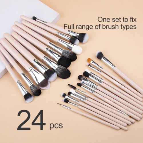 Factory Wholesale 14 Pcs White Makeup Brush Set with Zipper Cosmetic Bag Private Label Soft Synthetic Hair Face Eye Beauty Tools Kit